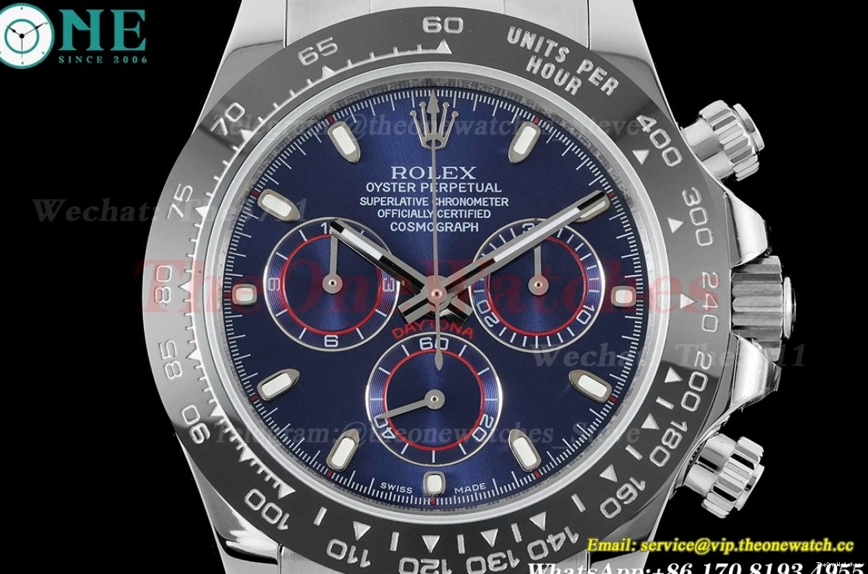 RU Dial Blue A7750 40mm OMF Daytona SS 116519 0309